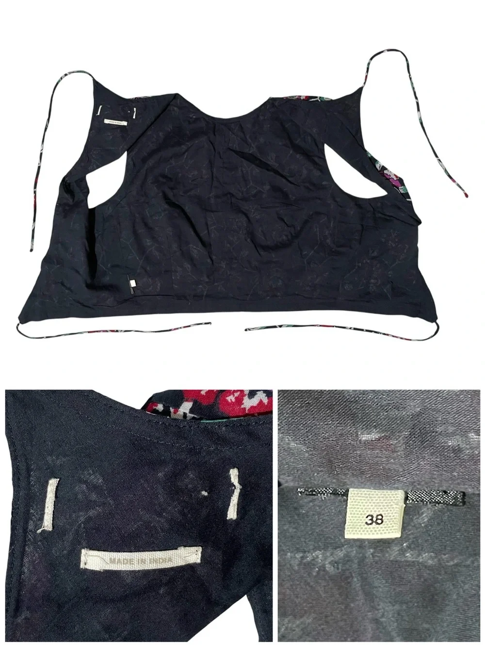 Matching Floral Crop Top & Skirt Set Medium